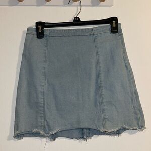 Blue pencil skirt